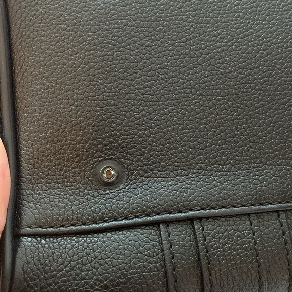 MCM Black Leather Satchel with Silver Details - Picture 7 of 15
